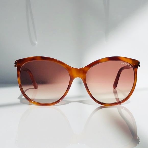 New TOM FORD Geraldine Rounded Sunglasses - Picture 5 of 16